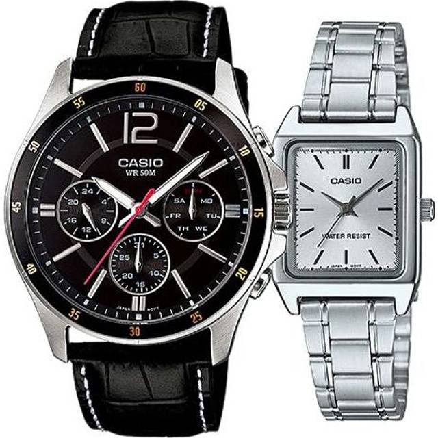 CASIO General DRESS Japan / South Korea Fashion Couple Black/Silver Analog - TO BE CONFIRMED - Free