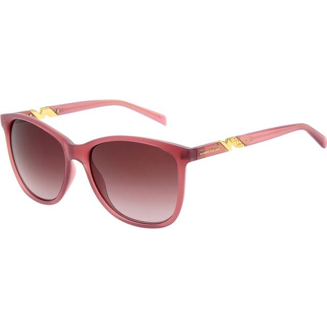 Karen Millen KM5057 200 Women's Sunglasses Pink Size 57 - Opaque Milky Rose Wine Pink (57)