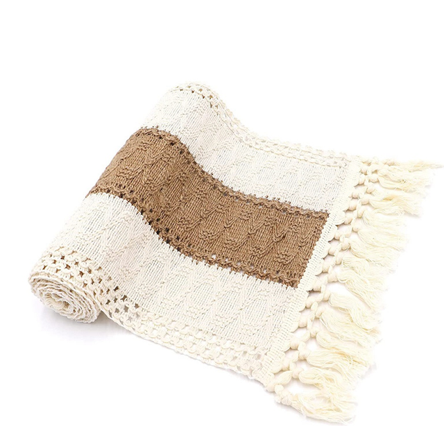 Macrame Table Runner 71Inch Long for Home Decor