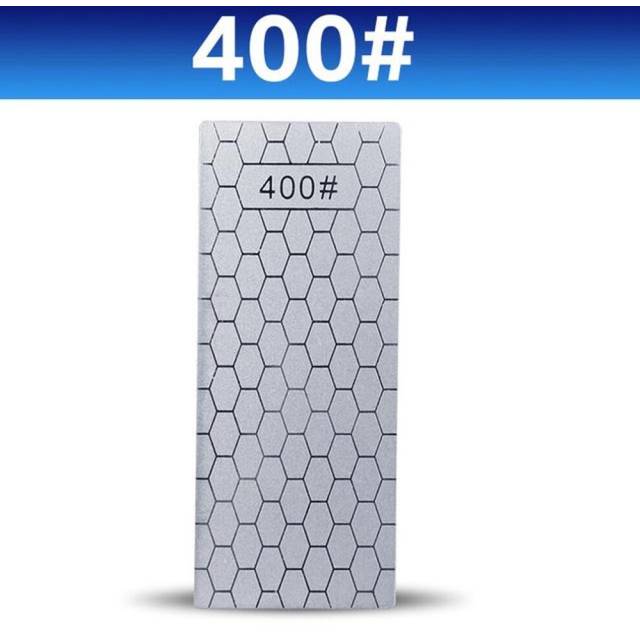 (400) Diamond Sharpening Stone Knife Sharpener 150*63mm Ultra-thin Honeycomb Surface Knife Whetstone Kitchen Grinding Tool