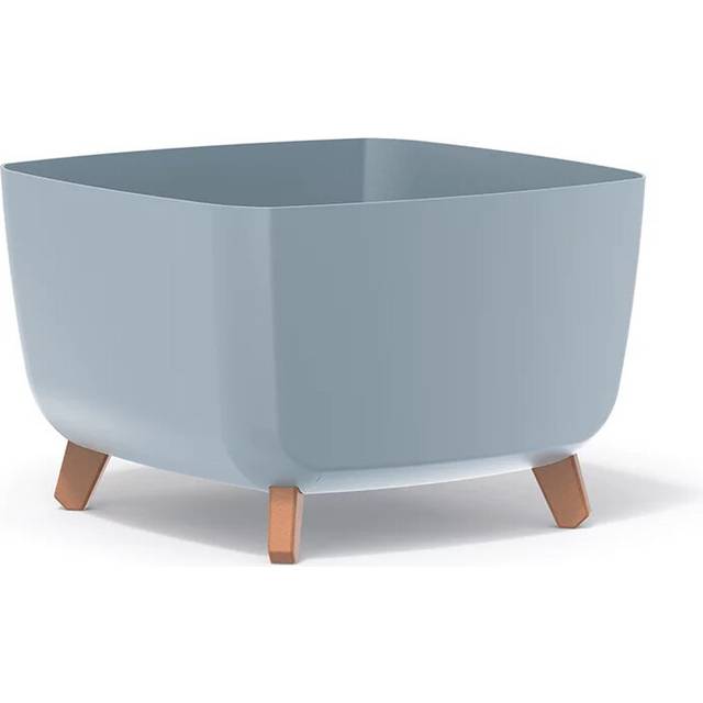 (Light Grey, 40) Square Gracia Planter Flower Pot With Legs Decorative Box