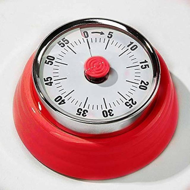 (As show, One size) Alarm Clock Retro Mechanical Digital Kitchen Timer Magnetic Fridge Attachment Analogue Timer for Kitchen Cooking Baking Sports Off
