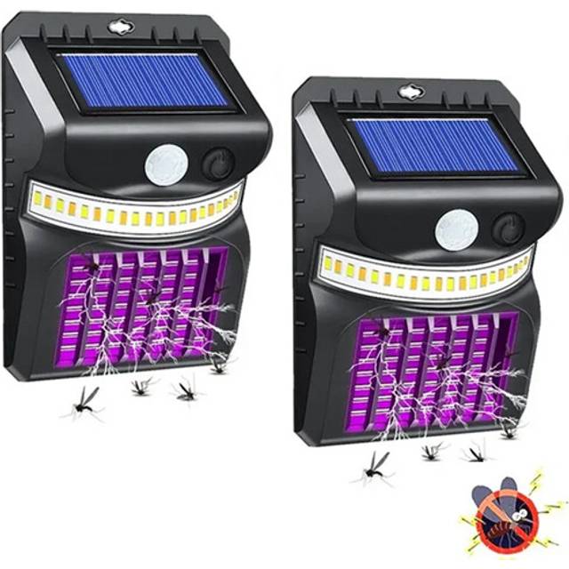 (2 Pcs) Solar Bug Killer 26LED UV Mosquito Killer Light