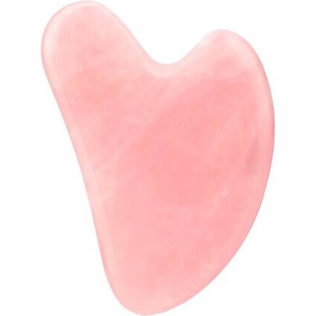 (a-Jade Guasha) Natural Rose Quartz Jade Roller Gua Sha Set Facial Body Massager Roller Jade Stone Massage Set Beauty Health Massage Tools