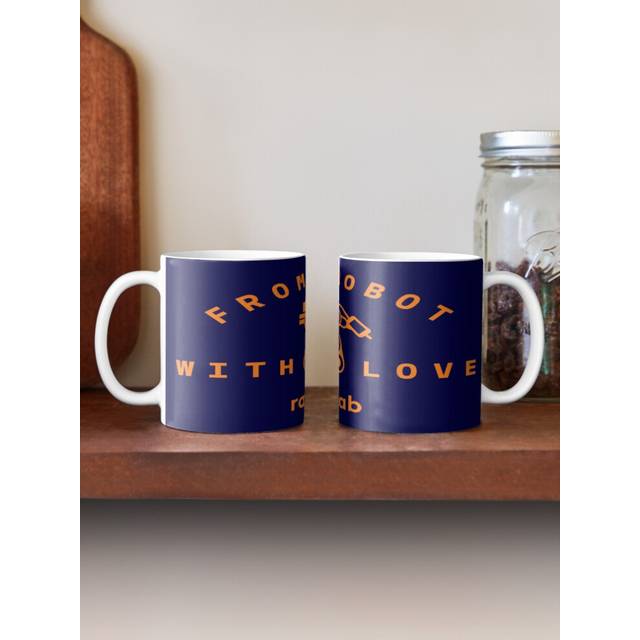 (From Robot With Love V.1 (orange)-24) Coffee Mugs 11oz Vintage 1982,Authentic,Limited Edition. Ceramic Mug Cute Novelty Christmas Gifts