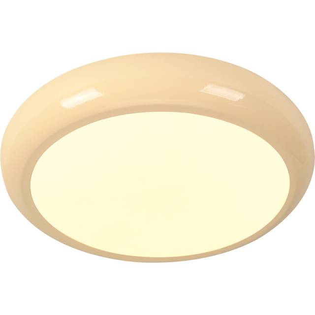Modern Ceiling Light ?30CM Indoor Bedroom Ceiling Light Led Ceiling Lamp Retro Round Ceiling Light 3000K for Living Room Kitchen Hallway, Yellow