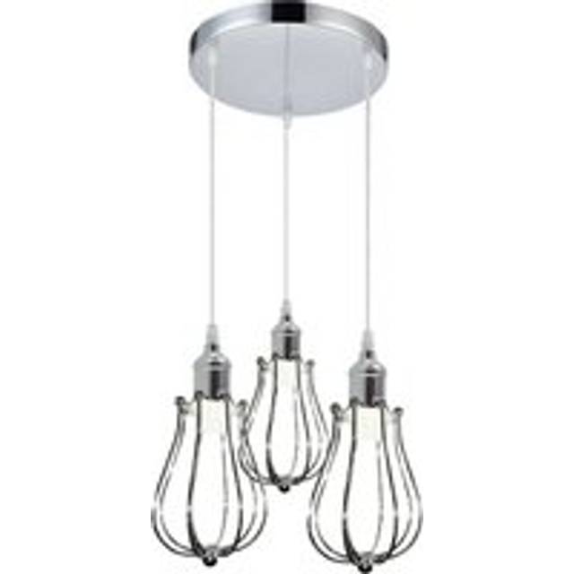 3 Head Modern Chrome Ceiling Pendant Light Fitting Pendant Hanging Chandelier~2073 - No