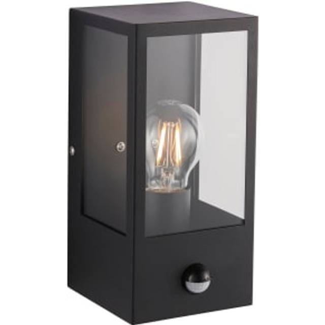 Saxby IP44 Loki PIR Wall Light - Black