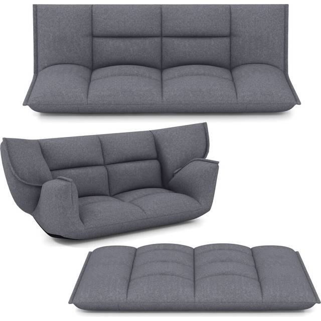 Floor Sofa Chair Convertible Lazy Couch w/Adjustable Backrest