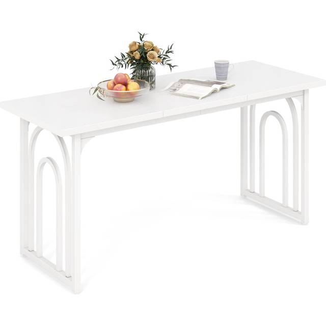 Dining Table for 6-8 People 160cm Rectangular Farmhouse Kitchen Table