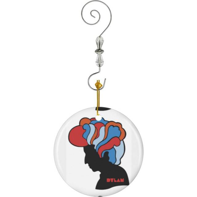 (ART Dylan Funny Christmas Xmas-3248) Christmas Ornaments Ceramic Charm with Hook Crystal Handmade Xmas Tree Decorations KeepsakeÂStocking Stuffer