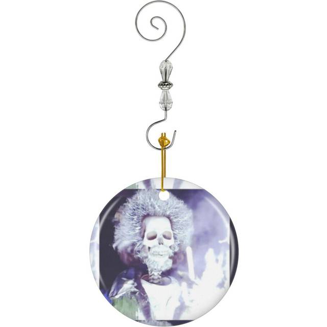 (Marv Is An Electric Marvel-5610) Christmas Ornaments Ceramic Charm with Hook Crystal Handmade Xmas Tree Decorations KeepsakeÂStocking Stuffer