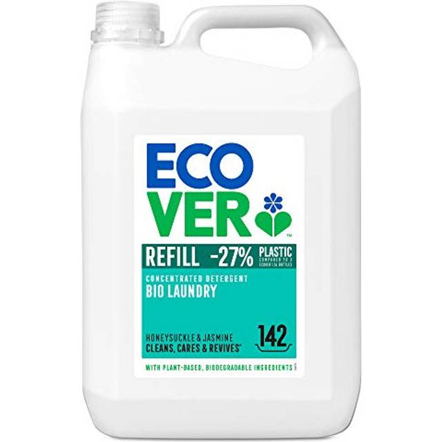 Ecover Bio Laundry Detergent Refill, Honeysuckle & Jasmine, 142 Washes, 5L