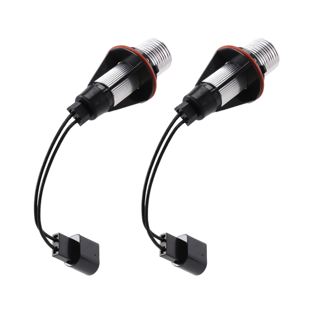 8000K Amber LED Angel Eye Marker Halo Light Bulbs Lamps for -BMW E39 E53 E60 E63 E64 E66 E87 5 6 7 X3 X5 [Pack of 2 Pcs]