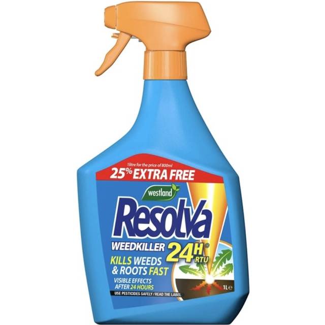 Resolva Weedkiller 24H Ready To Use 800ML 25 Extra Free In Blue