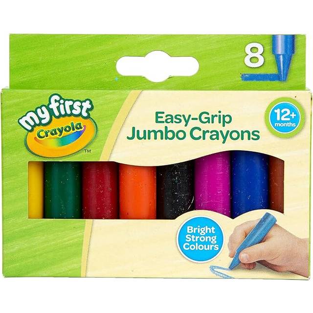 CRAYOLA MyFirst Jumbo Crayons-Easy-Grip Perfect for Kids Aged 12+ Months, Multicolor, (Pack of 8)