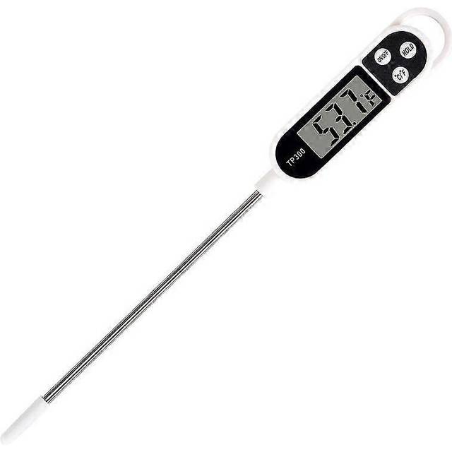 (As show, One size) meat thermometer,digital food thermometer with 5.5inch long probe, instant read cooking thermometer auto-off lcd screen for kitche
