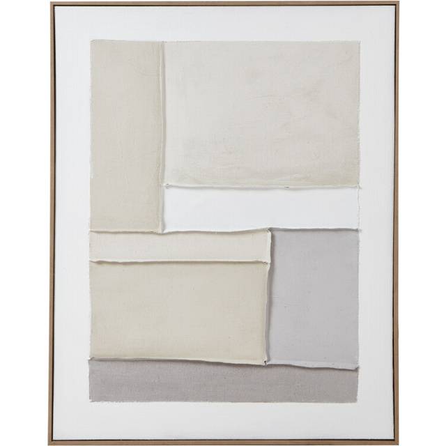 Contempo Alpha Framed Painting on Canvas - Wood - L3 x W75 x H95 cm - Brown