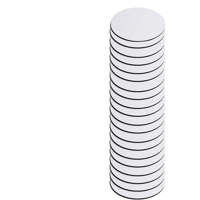 Sublimation Blank Coasters Circle Cup Mat, 3.5Inch 20Pcs