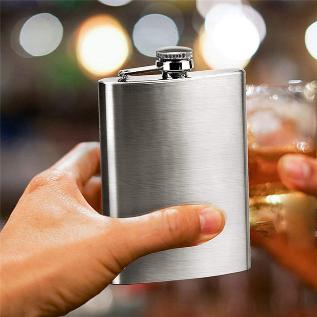 2X Hip Flask with Funnel, 4 Oz Stainless Steel Whiskey Flask 100% Leak Proof, Portable Pocket Hip Flask for Liquor