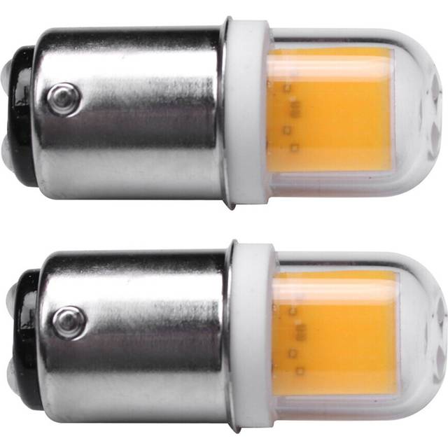 2X BA15D LED Light Bulb 3W 110V 220V AC Non-Dimming 300 COB 1511 LED Lamp White Warm White (Warm White)