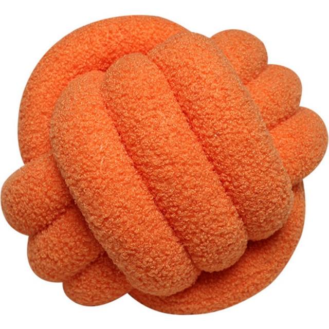 (Orange) Knot Pillow Ball Round Throw Pillows Home Decor Cushion Decorative Aesthetic Throw Pillows