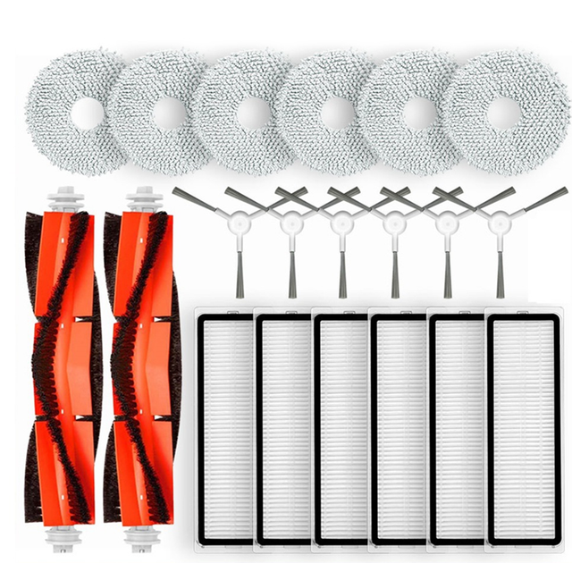 For Robot S10+/S10 Plus Main Side Brush Hepa Filter Mop Cloth