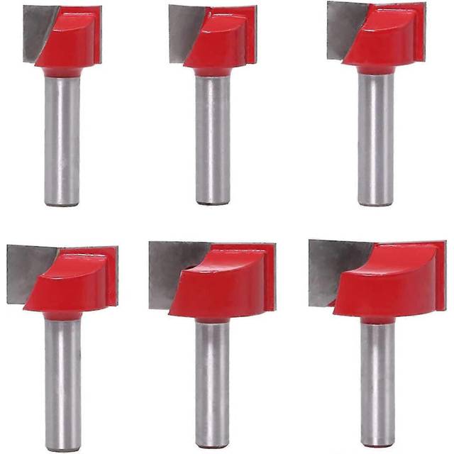 (As show, One size) Cleaning Bottom Router Bits Woodworking Cutter 8mm Shank Cutter 8mm Flush Shank Trim Hinge Mortise Pattern 6pcs/set