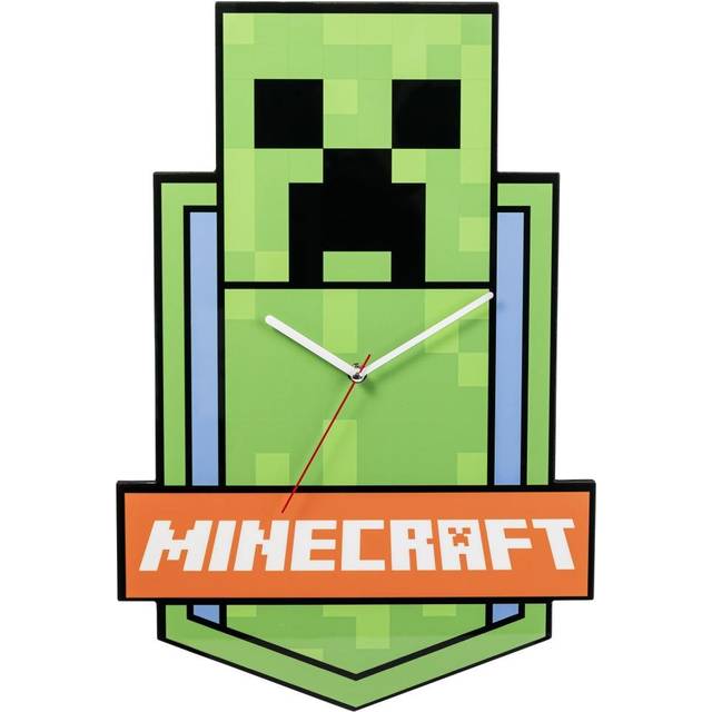 Minecraft Xl Premium Metal Wall Clock