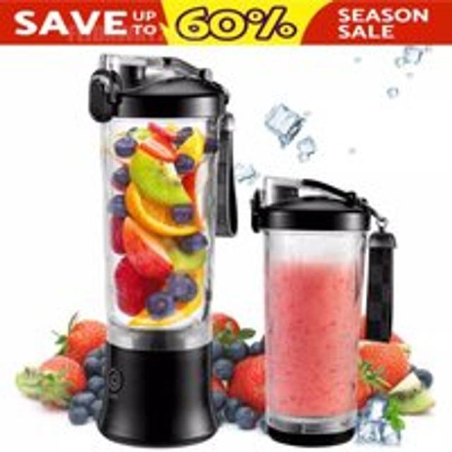 Electric Juice Maker Portable Blender Smoothie Mini Juicer Fruit Machine 600ml
