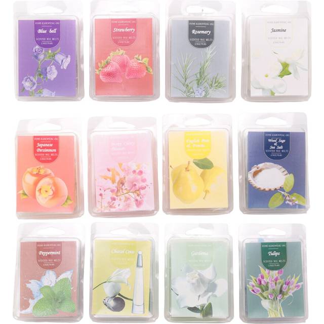 12 Pack Scented Wax Melts Wax Square, Scented Wax Melts, Soy Wax Melts for Warmers, Wax Square , Baby Powder Wax