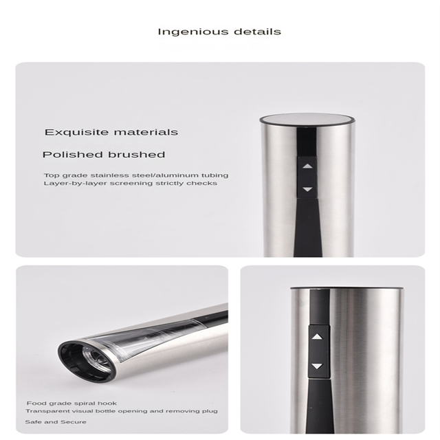 Electric Wine Opener Wine Bottles Openers with Foil Cutter