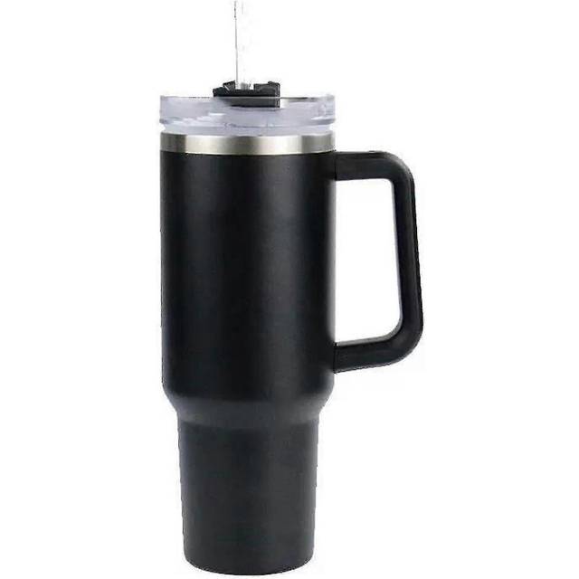 (Black, One size) Stanley Adventure Quencher Travel Tumbler 40oz Stainless Steel Insulated Beer Cup With Handle