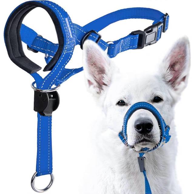 (As show, One size) Dog Head Collar With Harness - Stop Pulling On The Leash - Padded Head Collar For Small, Medium And Large Dogs