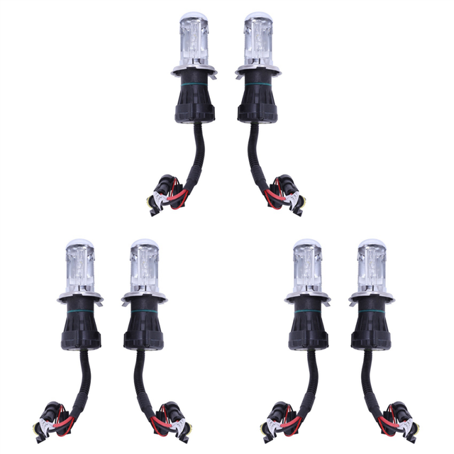 6X Bulb AUTO HID BI-Xenon Beam HI / LOW H4 (55W, 6000K)