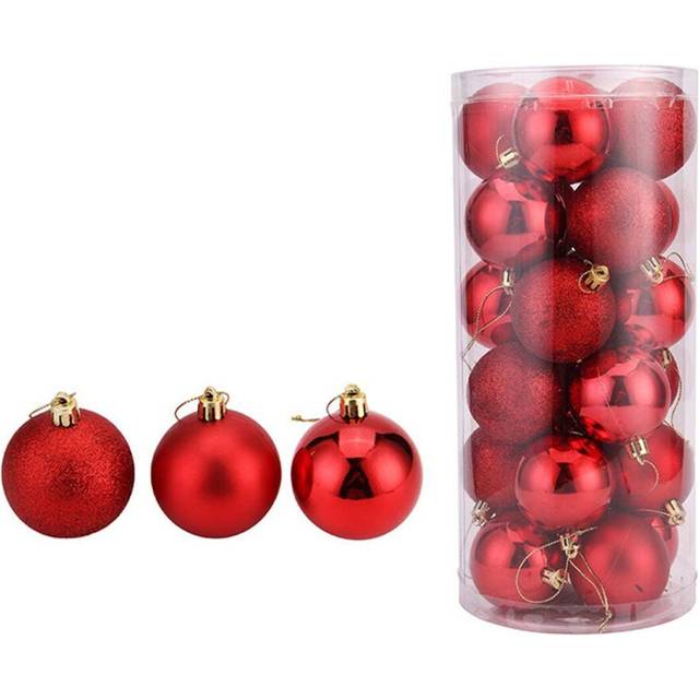 24Pcs 3CM Christmas Tree Baubles Balls Decor Ornaments Xmas Party Decorations