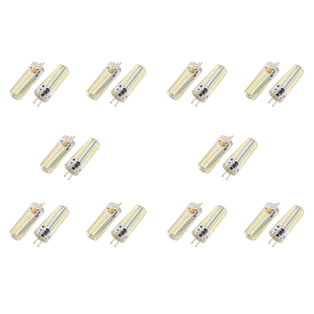 20x 6.5W GY6.35 LED Bulbs 72 2835 SMD 320lm 50W Halogen Lamps Equivalent Dimmable Pure White 6000K