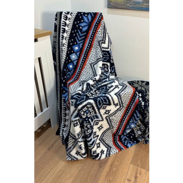 Country Club Nordic Design Luxury Blanket Throw 150X200Cm, Multi