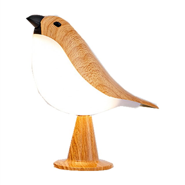 Small Bird Desk Lamp,Rechargeable Cordless Table Lamp