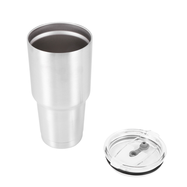 3X Tumbler Cup with Lid Straw 30 Oz Double Wall Vacuum Flask Insulated Beer Drinking Thermoses Coffee