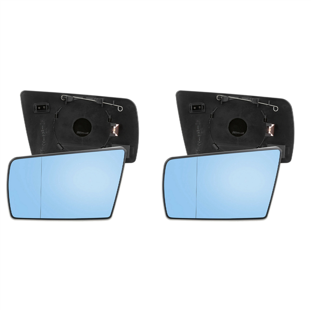 2X Left Side Wing Mirror Glass Heated with Backing Plate for - C W202 E W210 S W140 1994-2000