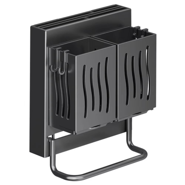 Kitchen Utensil Rack Wall-Mounted Freestanding Cutlery Storage Box A