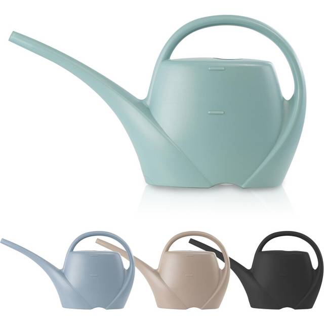 GEEZY Small Watering Can with Long Sprout Plastic Indoor Outdoor 1.7L for Gardening