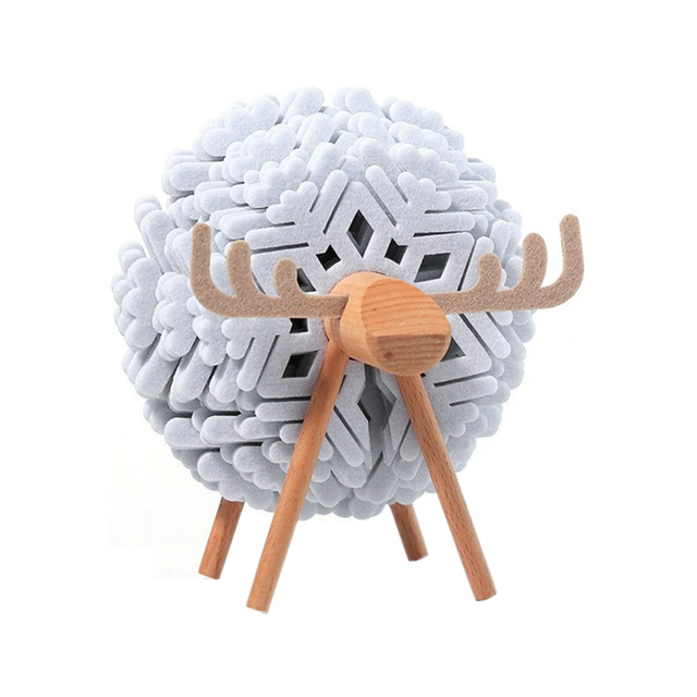 Sheep Shape Drink Coasters Cup Pads Insulated Round Felt As Shown