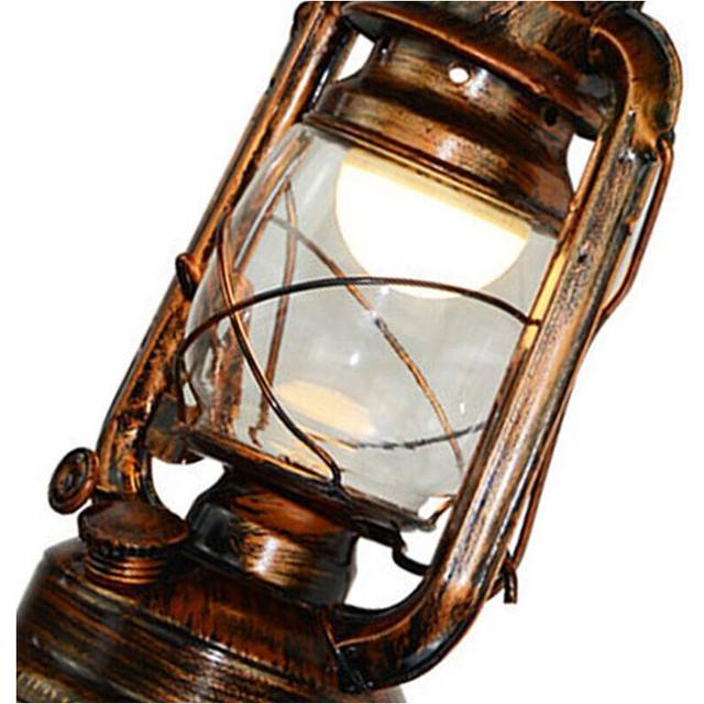 2X Vintage LED Wall Lamp Barn Lantern Retro Coal Oil Light European Antique Style