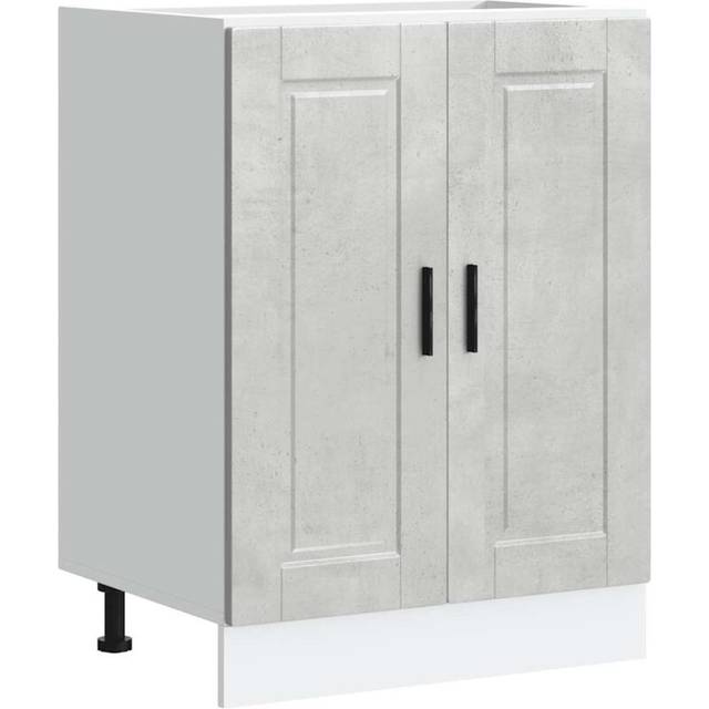 vidaXL Kitchen Base Cabinet Porto Concrete Grey Engineered Wood