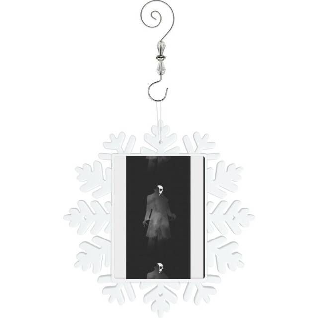 (Nosferatu Vampire Vlad Dracula Tepes The Impaler=7561) Christmas Ornament Snowflake Tree Decoration Car Hanging Charm Gift with Hook Keepsake for Fri
