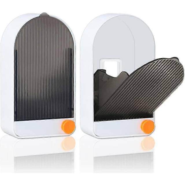 (As show, One size) Pack Shower Wall Soap Dish With Flip Cover And Drain Drawer, Waterproof Soap Dish With Hook, Adhesive Soap Box Keep Soap Bar Dry,