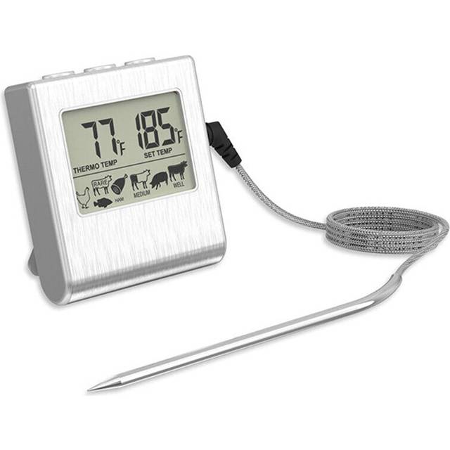 Barbecue Thermometer with Probe LED Display Electronic Food Thermometer