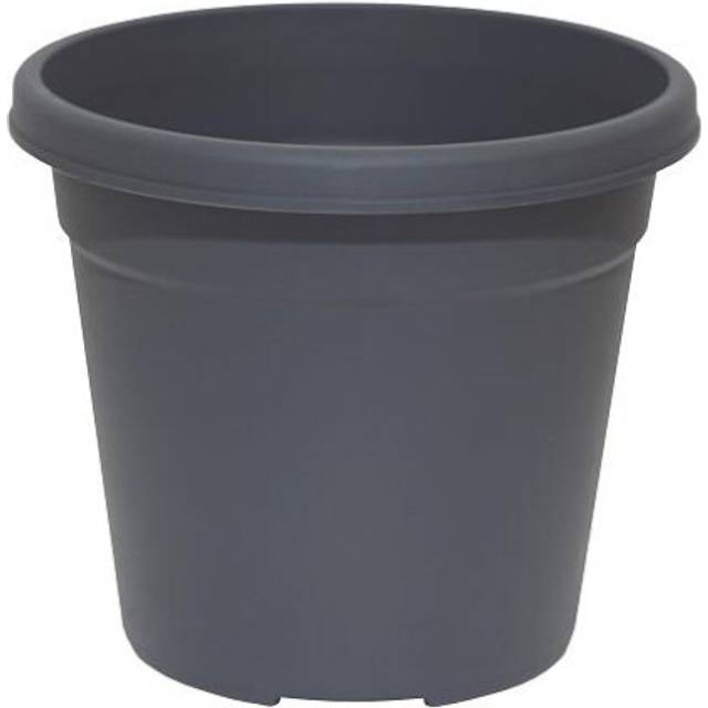 42.6cm Oasis Flower Pot Anthracite Large Plastic Planter Indoor Outdoor Use